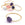 Perlen Einzelhandel Ring-Anhänger Amethyst 22mm Flash-Gold (1)