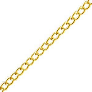 Chaine 2.4mm métal finition doré (1m)