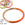 Perlengroßhändler in der Schweiz Armreif aus Horn, lackiert in Tangelo-Orange - 65 mm - Dicke: 3 mm (1)