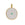 Grossiste en Pendentif ovale émail blanc et turquoise doré à l'or fin 20x21mm (1)