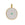 Perlen Einzelhandel Runde Anhänger weiß Emaille und Türkis Flash Gold 20x21mm (1)