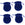 Perlen Einzelhandel Pochettes Forme Bourse Polyester Bleu 9x7mm (4)