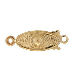 Achat Fermoir ovale classique métal finition doré or fin 19mm (1)