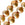 Vente au détail Perles d'eau douce pépites café CREME cuivrée 6mm (1)