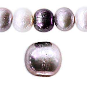 Kaufen Sie Perlen in der Schweiz Süßwasserperlen kartoffelform grau-mischung 7mm (1)