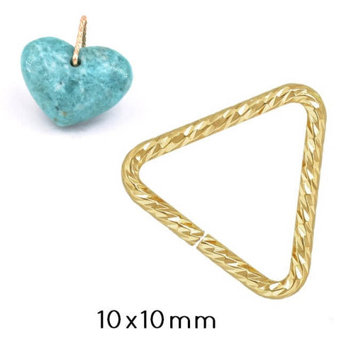 Achat Bélière Triangle Strié pour Pendentif Gold filled 10x10mm (1)