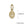 Perlen Einzelhandel Winziger Anhänger Oval Jungfrauenmedaille Vergoldet 3 Mikron 8x6mm (1)
