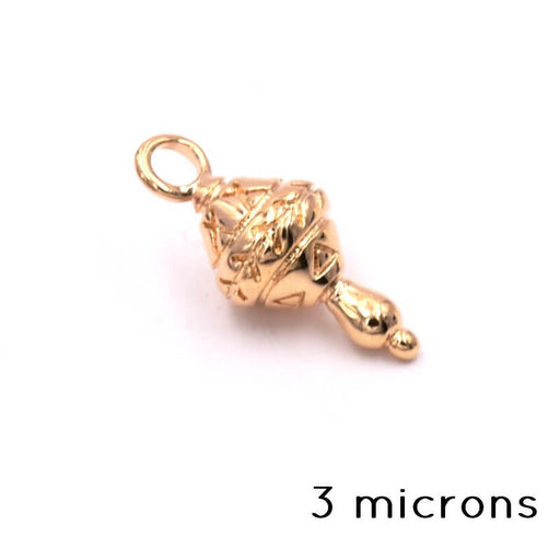 Charm-Anhänger Pendel vergoldet 3 Mikron - 11x6mm (1)