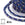 Grossiste en Cordon Coton Tressé Fil Bleu Gris et Violet - 2mm (Bobine 4m)