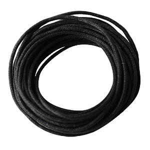 Cordon en coton cire noir 1.8mm, 5m (1)