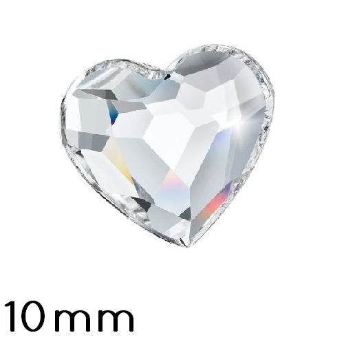 Strass à coller Preciosa Coeur Crystal 00030 - 10mm (4)