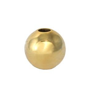 Perle ronde métal doré or fin qualité - 6mm (4)