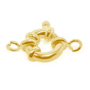 Achat Fermoir rond bouée nautique métal finition doré or fin 10mm (1)
