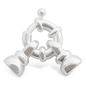 Achat Fermoir rond nautique métal finition plaqué argent 12mm pour collier en perles (1)