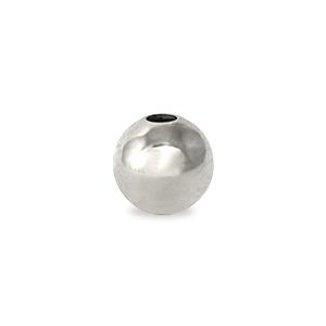 Perle boule laiton métal Argenté 925 4mm (10)