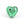 Grossiste en Perle de Murano Coeur Vert et Argent 10mm (1)
