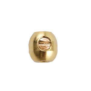 Perles scrimp ovales métal doré 3.5mm (2)