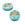 Vente au détail Perles en verre de Bohême libellule Teal Turquoise et Doré 17mm (2)