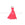 Perlen Einzelhandel Mini Quaste mit Ring Neon Pink 25mm (1)
