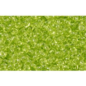 cc4 - perles de rocaille Toho 11/0 transparent lime green (10g)