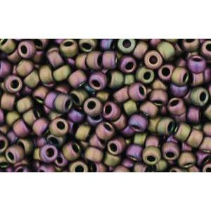 Achat cc85f - perles de rocaille Toho 11/0 frosted métallic iris purple (10g)