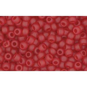 cc5cf - perles de rocaille Toho 11/0 transparent frosted ruby (10g)