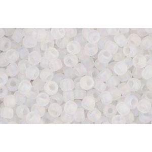 Achat cc161f - perles de rocaille Toho 11/0 transparent rainbow frosted crystal (10g)