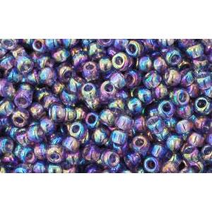 Achat cc166d - perles de rocaille Toho 11/0 transparent rainbow sugar plum (10g)