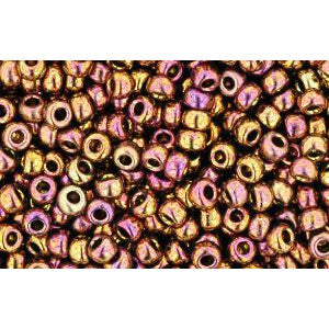 cc514 - perles de rocaille Toho 11/0 galvanized gypsy gold (10g)