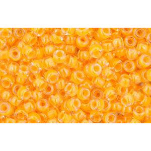 Achat cc801 - perles de rocaille Toho 11/0 luminous neon tangerine (10g)