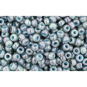 cc1208 - perles de rocaille Toho 11/0 opaque turquoise/luster transparent blue (10g)