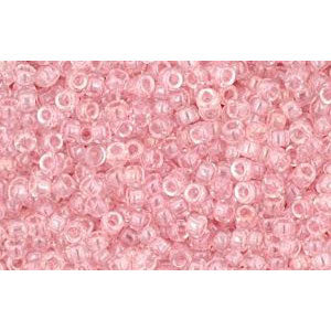 Achat cc289 - perles de rocaille Toho 15/0 transparent light french rose (5g)