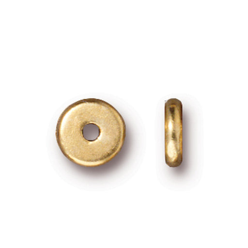 Perle heishi métal plaqué doré 6mm (20)