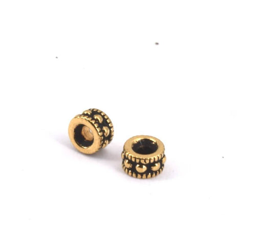 Perlen Heishi Antik Gold 4x2mm (2)