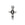 Perlengroßhändler in der Schweiz Charm-Anhänger Retro Kreuz Antik-Qualität versilbert 19x10mm (1)