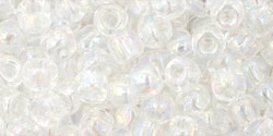 Achat cc161 - perles de rocaille Toho 6/0 transparent rainbow crystal (10g)