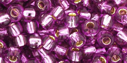 cc2219 - perles de rocaille Toho 6/0 silver lined light grape (10g)