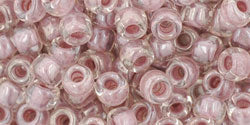 cc353 - perles de rocaille Toho 6/0 crystal lavender lined (10g)