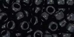 cc49 - perles de rocaille Toho 6/0 opaque jet (10g)