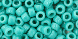 cc55 - perles de rocaille Toho 6/0 opaque turquoise (10g)