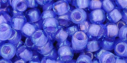 cc934 - perles de rocaille Toho 6/0 light sapphire/opaque purple (10g)