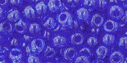 cc942 - perles de rocaille Toho 6/0 transparent sapphire (10g)