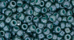 Kaufen Sie Perlen in der Schweiz cc1207 - toho rocailles perlen 8/0 marbled opaque turquoise/blue (10g)