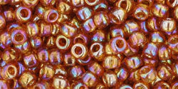 cc162c - perles de rocaille Toho 8/0 transparent rainbow topaz (10g)