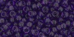 cc19 - perles de rocaille toho 8/0 transparent sugar plum (10g)