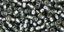 cc29b - perles de rocaille Toho 8/0 silver lined grey (10g)