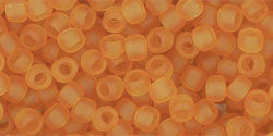 cc2cf - perles de rocaille Toho 8/0 transparent frosted dark topaz (10g)