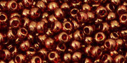 cc329 - perles de rocaille Toho 8/0 gold lustered african sunset (10g)