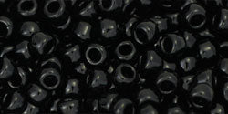 cc49 - perles de rocaille Toho 8/0 opaque jet (10g)