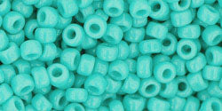 cc55 - Toho rocailles perlen 8/0 opaque turquoise (10g)